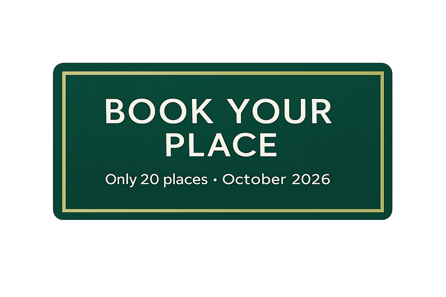 Book your place – Only 20 places January 2026